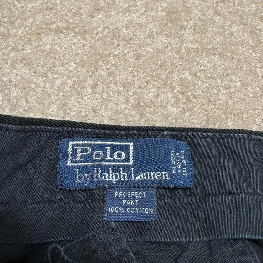 Polo Ralph Lauren Pants Mens‎ 38x30 Black Chino Prospect Pant Classic Fit Casual